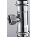 42 * 3/4 ​​* 42 En 316L T-Coupling Pressione X Feminino X Pressione